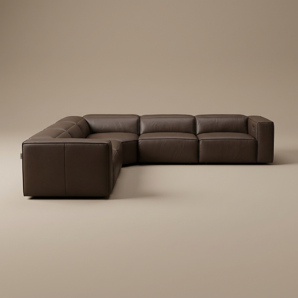 Sofa Seccional I923 Electronic Recliner Brown - Estándar - vista 1