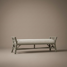 Banqueta de Mimbre Macao - 52″ × 18″ × 18″ H - vista 1