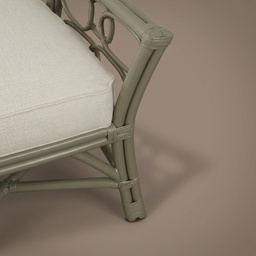 Banqueta de Mimbre Macao - 52″ × 18″ × 18″ H - vista 2