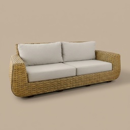 Sofa Silvia - 104″ · De Mimbre - vista 1