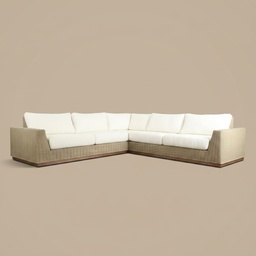 Sofa Seccional de Mimbre Albany - Estándar - vista 2