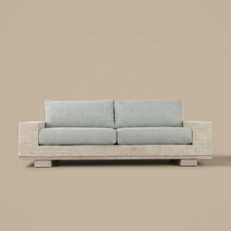 Sofa de Mimbre Sumo - 3 Plazas - vista 4