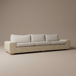 Sofa de Mimbre Tami - 4 Plazas - vista 3