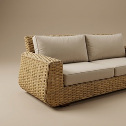 Sofa Silvia - 104″ · De Mimbre - vista 2