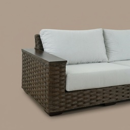 Sofa de Mimbre Brazo Cuadrado - 2 Plazas - vista 2