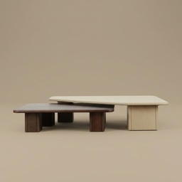 Mesa de Centro Farole - 72″ × 52″ × 15″ H · C/Corte Diagonal · C/Corte Diagonal - vista 2