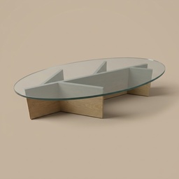 Mesa de Centro Lirio - 60″ × 40″ × 15″ - vista 1