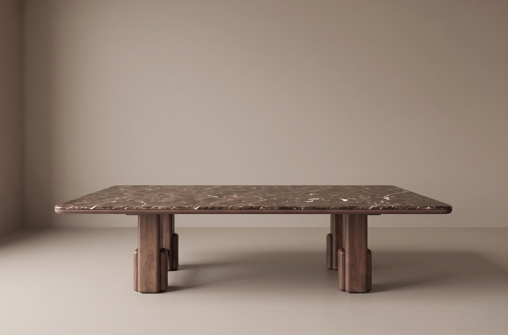 Mesa de Comedor la Plata C/marmol - 120″ × 56″ × 30″ H - vista 5