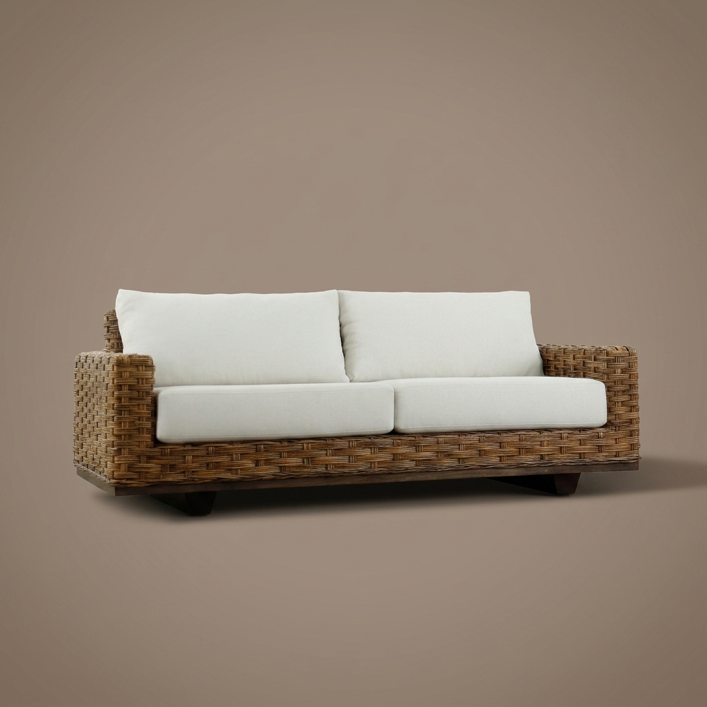 Sofa de Mimbre Italiano - 2 Plazas - vista 1
