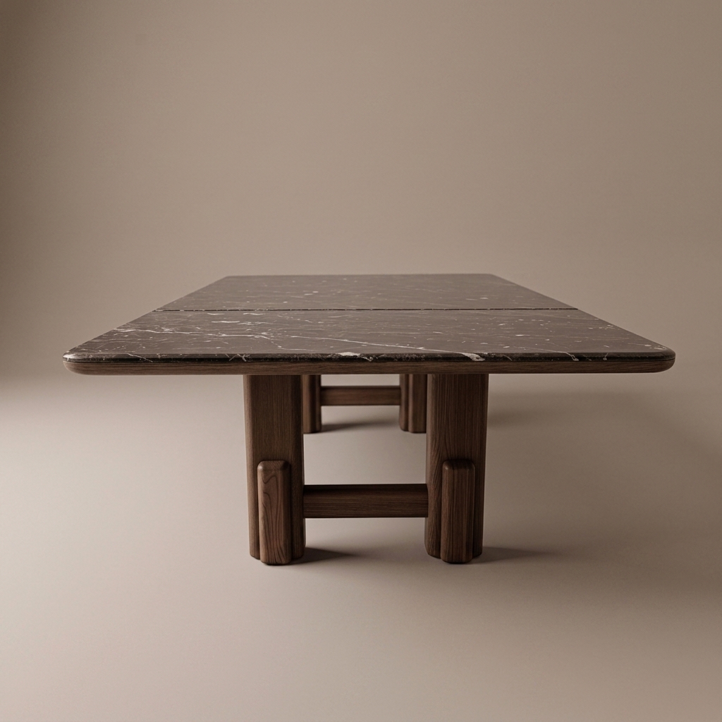 Mesa de Comedor la Plata C/marmol - 120″ × 56″ × 30″ H - vista 2