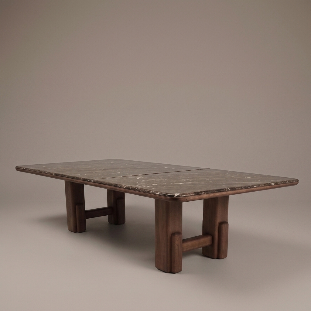 Mesa de Comedor la Plata C/marmol - 120″ × 56″ × 30″ H - vista 1