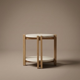 Mesa Lateral Doble Tope Laia - 26" x 26" x 20"h - vista 1