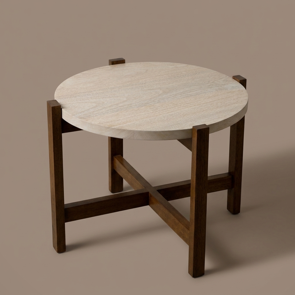 Mesa Lateral Contraste Sencilla de Charo Decoraciones