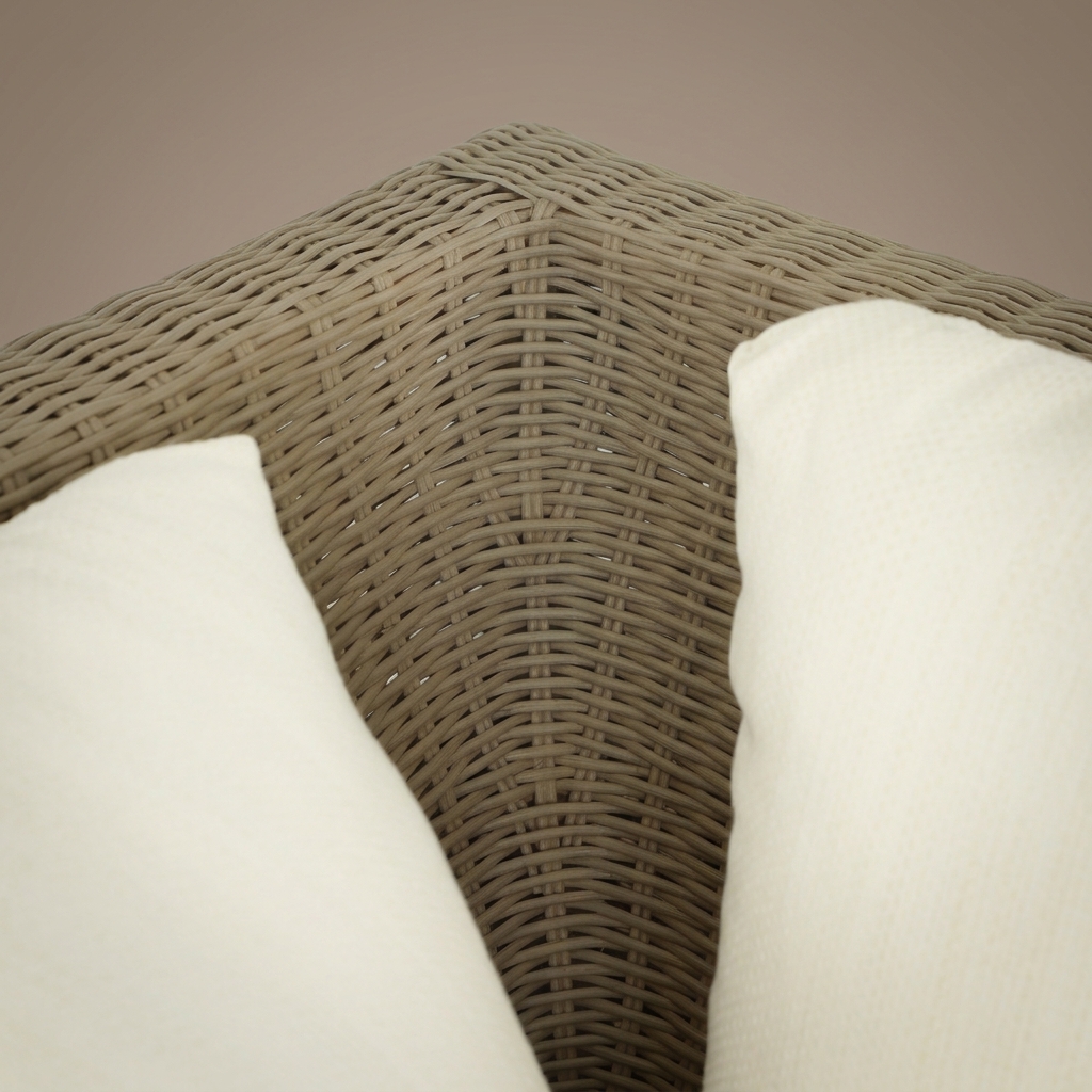 Sofa Seccional de Mimbre Albany