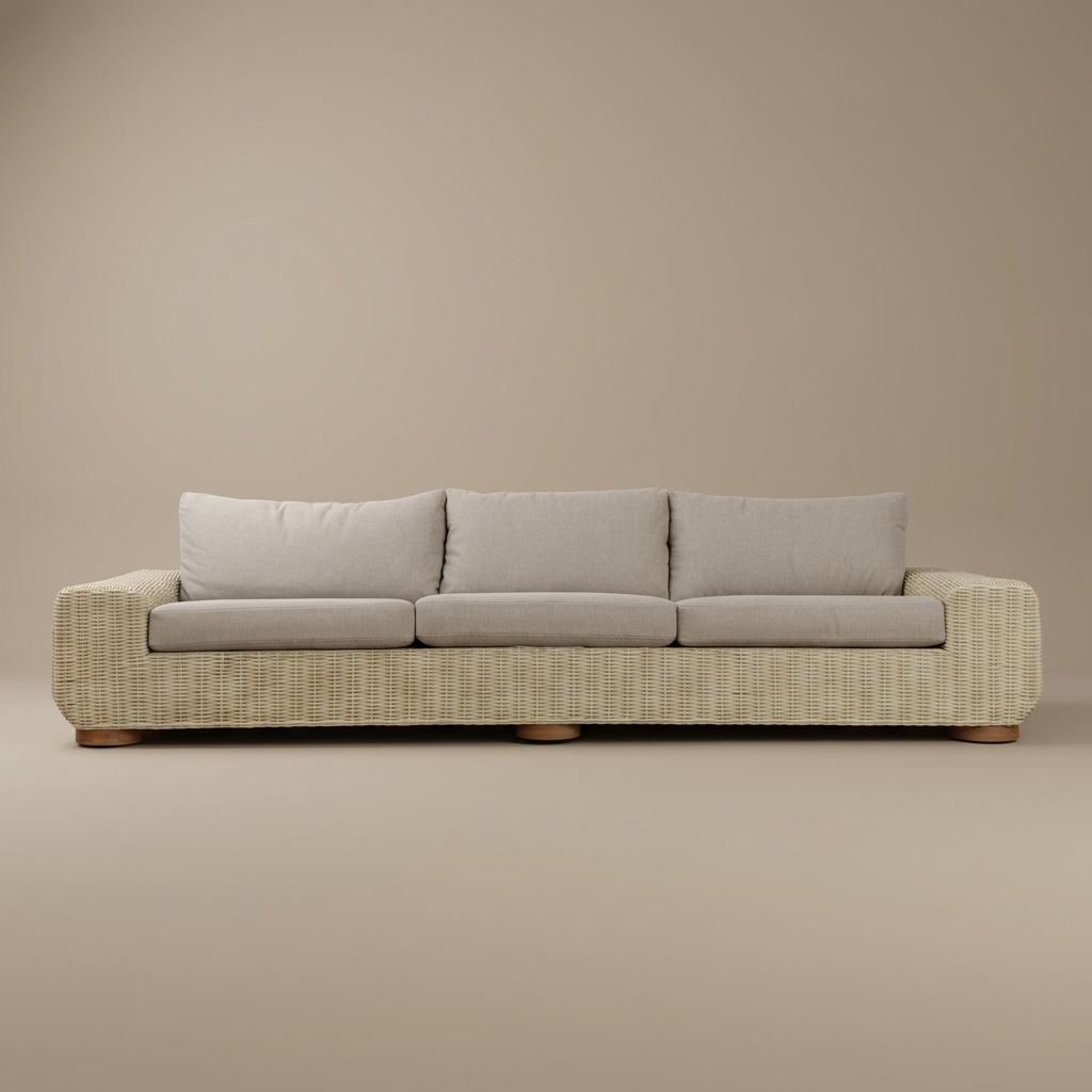 Sofa de Mimbre Tami de Charo Decoraciones