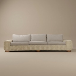 Sofa de Mimbre Tami 4 Plazas