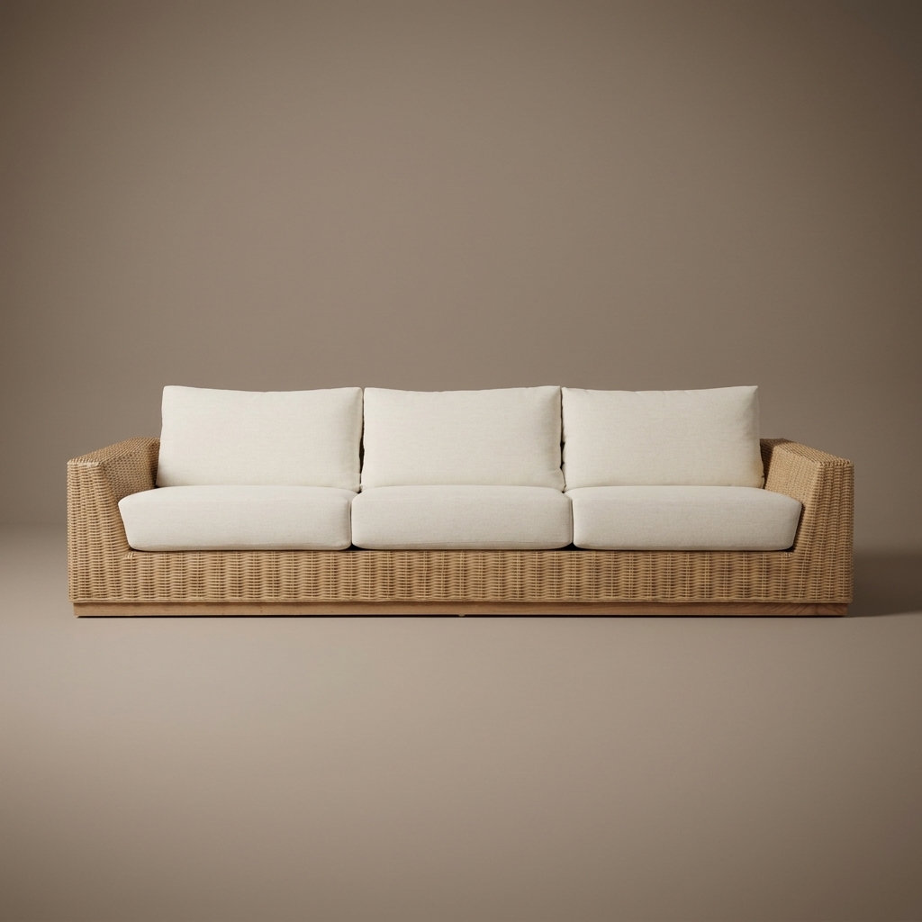 Sofa de Mimbre Albany de Charo Decoraciones