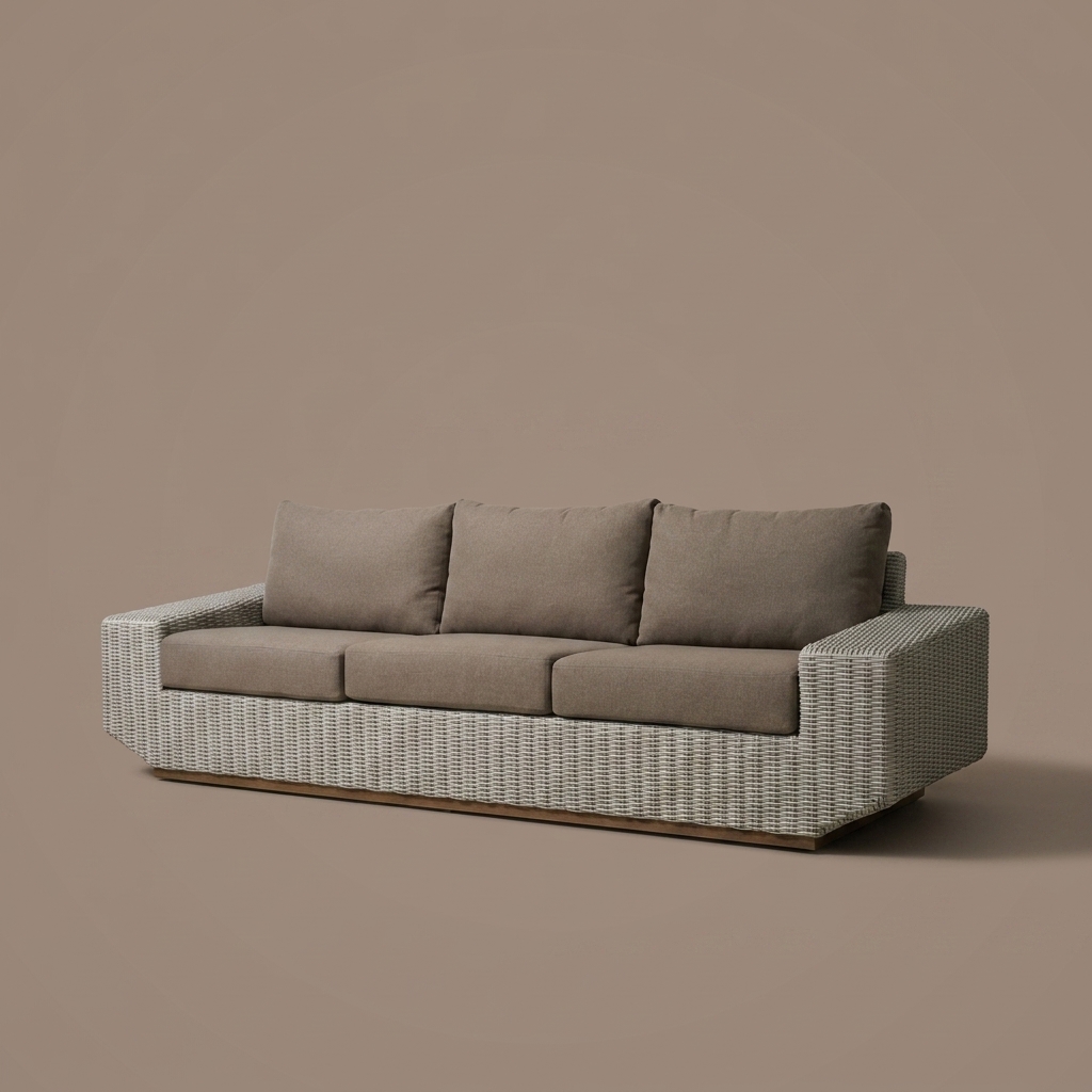 Sofa de Mimbre Milano de Charo Decoraciones