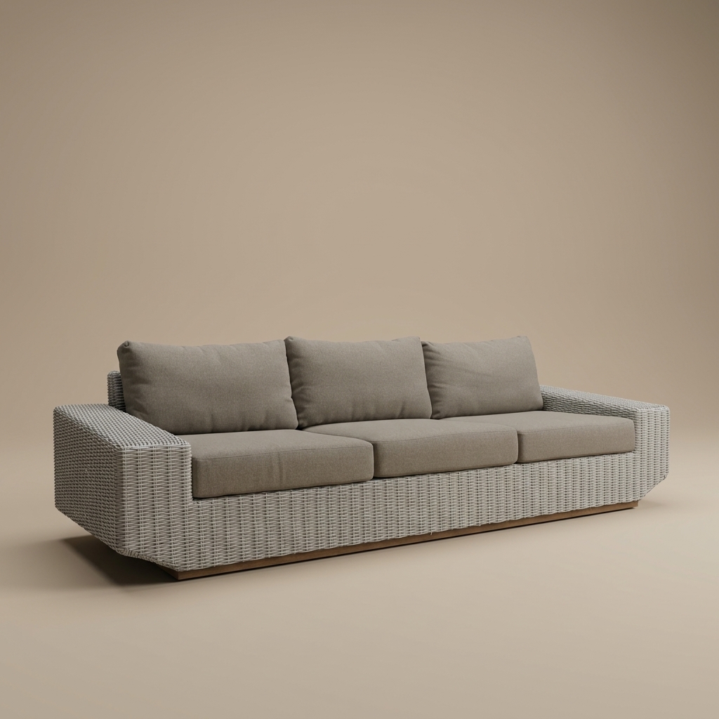 Sofa de Mimbre Milano de Charo Decoraciones