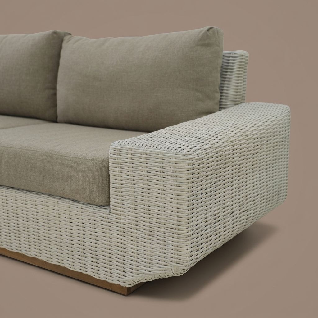 Sofa de Mimbre Milano de Charo Decoraciones