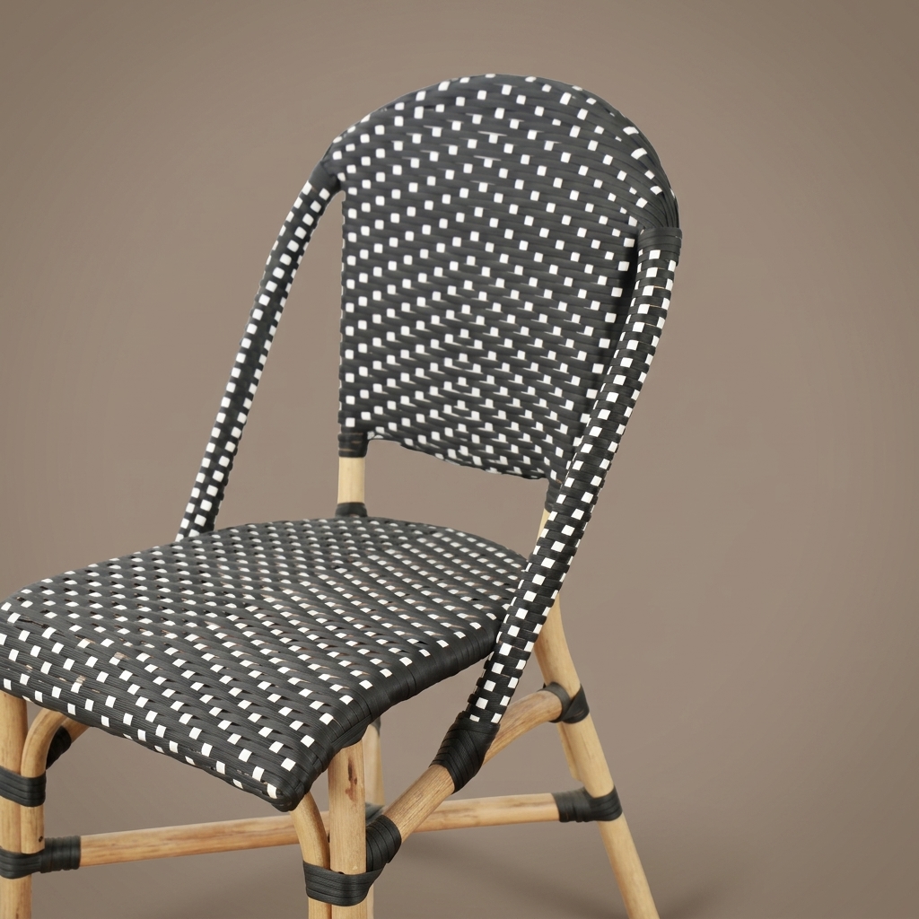 Silla Sofie Alu White - Capuccino White Dot