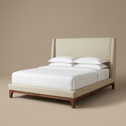 Cama King Shanon C/ Chambrana y Espaldar Tapizado