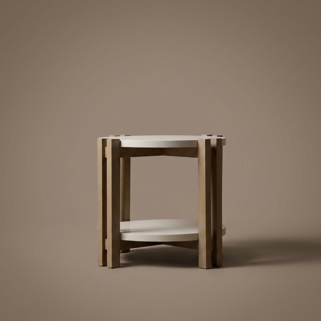 Mesa Lateral Doble Tope Laia de Charo Decoraciones