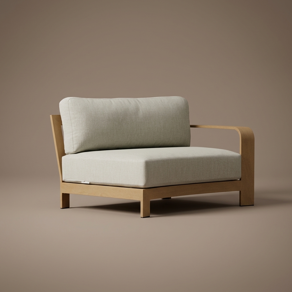 Sofa Asiento So Chic Left Hand Chair Oak - Estándar